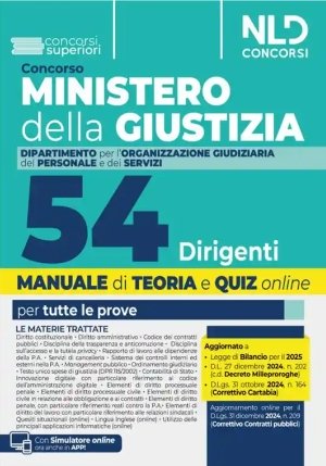 54 Dirigenti Ministero Giustizia fronte
