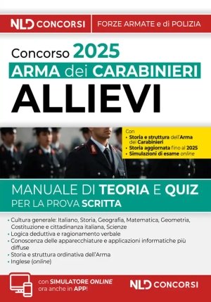 Allievi Arma Carabinieri 2025 Pr.scritta fronte