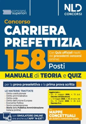 158 Posti Carriera Prefettizia 2025 Man. fronte