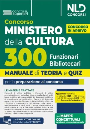 300 Funzionari Bibliotecari Min.cultura fronte