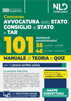 101 Assistenti Amministrativi - Avvocatura E Tar - Teoria + Quiz fronte