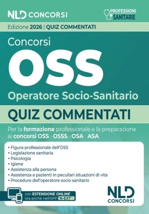 Concorsi Oss Quiz Commentati 2026 fronte