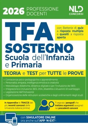 Tfa Sostegno Primaria Infanzia Man.2026 fronte