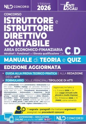 Istruttore Direttivo Contabile Cat.c-d fronte
