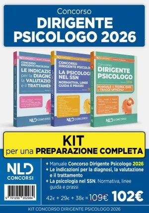 Kit Dirigente Psicologo 2026 3vol. fronte