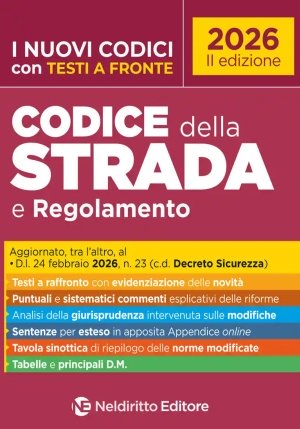 Codice Strada 2026 Testi A Fronte 2ed. fronte