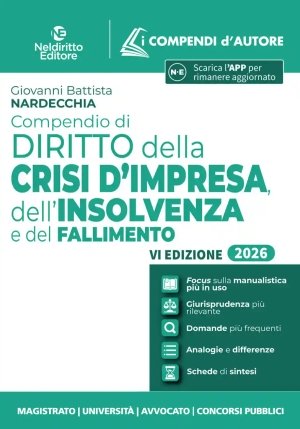 Compendio Diritto Crisi Impresa 2026 6ed fronte