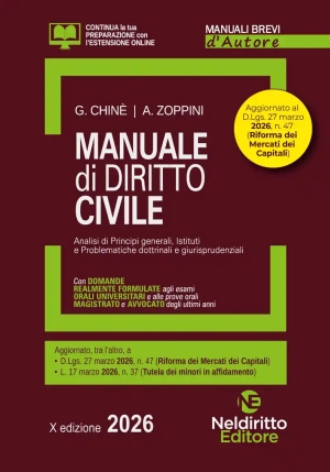 Manuale Diritto Civile 2026 10ed. fronte