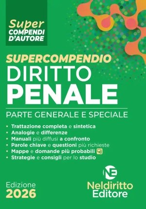 Supercompendio - Diritto Penale 2026 fronte