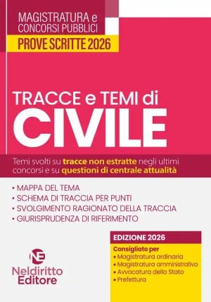 Tracce Temi Civile 2026 Magistratura fronte