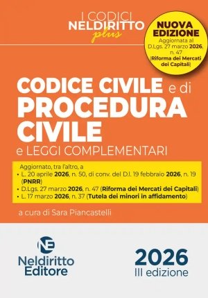 Codice Civile Proced.civile Plus 42026 fronte
