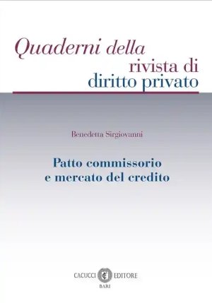 Patto Commissorio Mercato Del Credito fronte