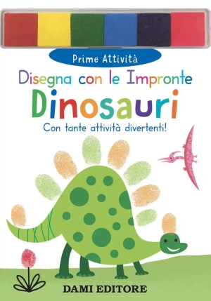 Disegna Con Le Impronte - Dinosauri fronte
