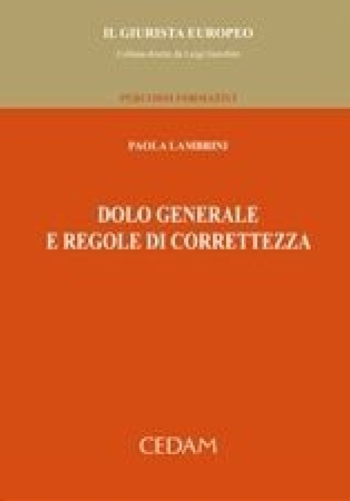 Immagine 0 di Dolo Generale Reg.corr.