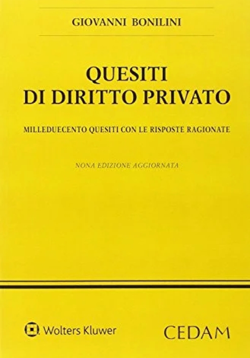 Immagine 0 di Quesiti Diritto Privato