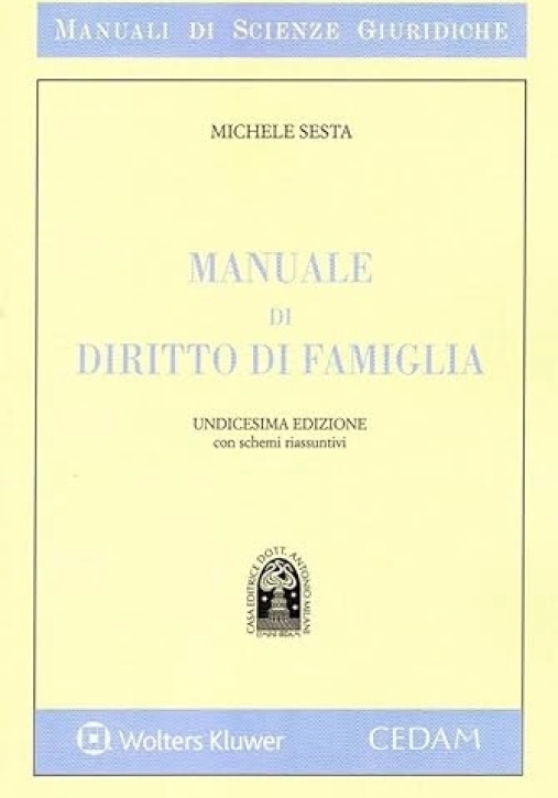Immagine 0 di Manuale Diritto Famiglia 11ed