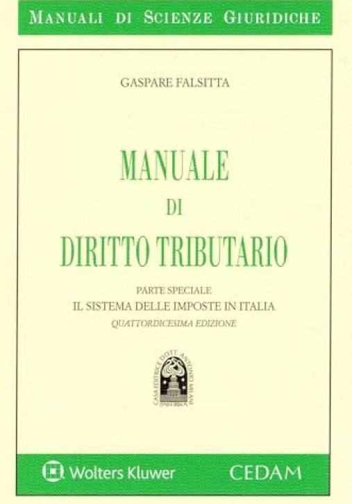 Immagine 0 di Manuale Di Diritto Tributario - Ps 14ed