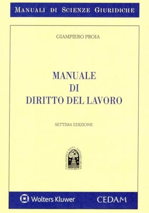 Immagine 0 di Manuale Diritto Del Lavoro 7ed