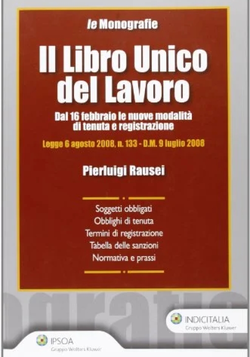 Immagine 0 di Libro Unico Del Lavoro (il)