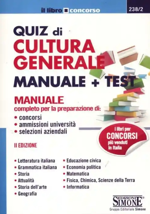 Immagine 0 di 238/2 Quiz Di Cultura Generale Manuale + Test