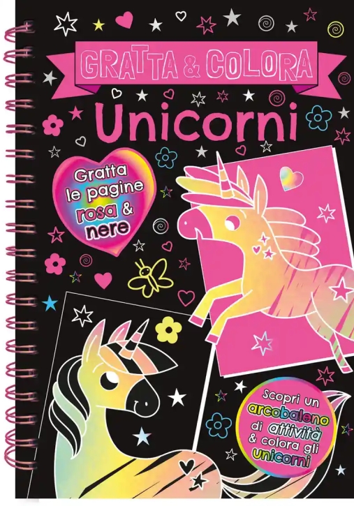 Immagine 0 di Unicorni. Gratta E Colora. Ediz. A Colori. Ediz. A Spirale. Con Matita Di Legno
