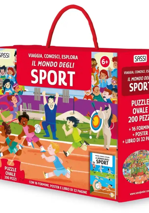 Immagine 0 di Mondo Degli Sport. Viaggia, Conosci, Esplora. Ediz. A Colori. Con 16 Formine. Con Puzzle Ovale. Con