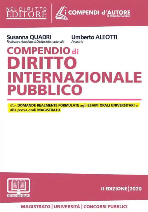 Immagine 0 di Compendio Diritto Internazionale Pubblico
