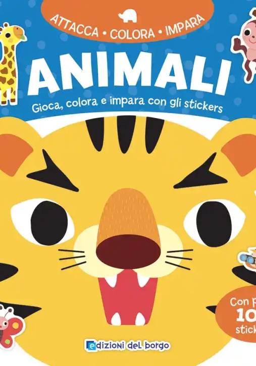 Immagine 0 di Animali. Attacca Colora Impara