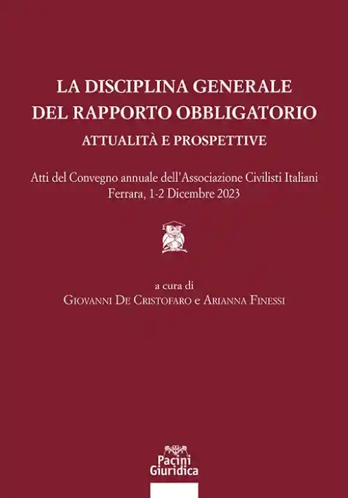 Immagine 0 di Disciplina Generale Rapporto Obbligator.