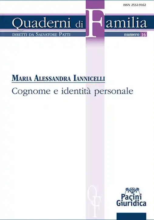 Immagine 0 di Cognome E Identita' Personale
