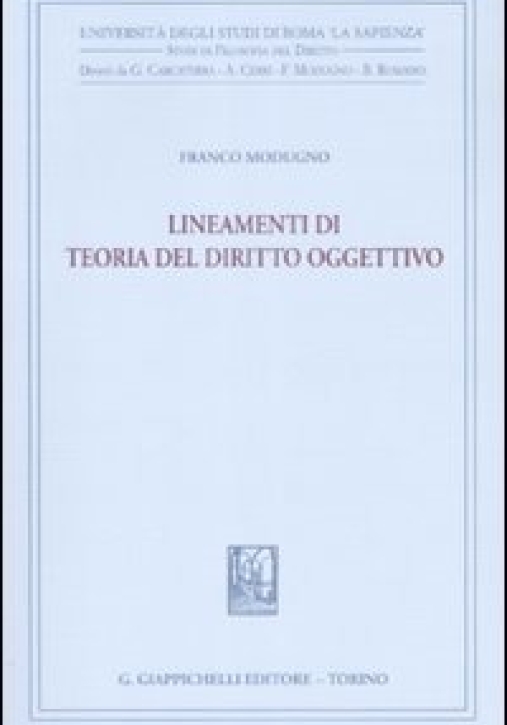 Immagine 0 di Lineamenti Teoria Diritto Oggettivo