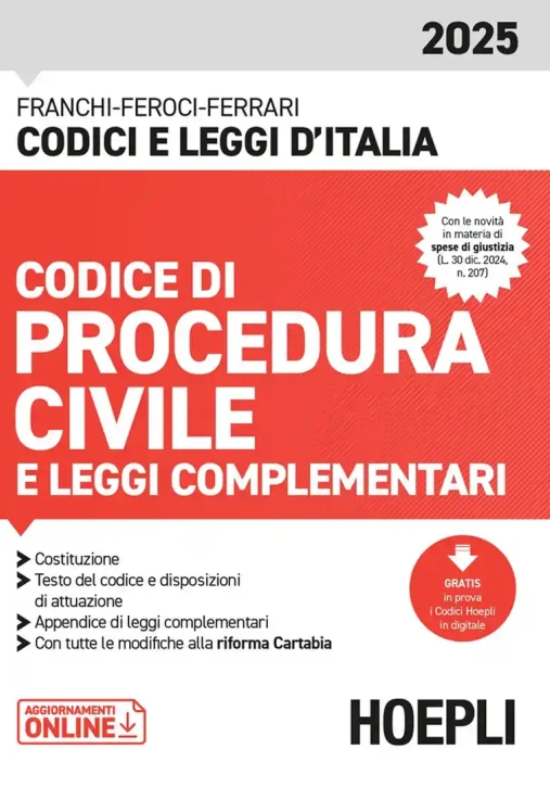 Immagine 0 di Codice Proc.civile 2025 Leggi Compl.