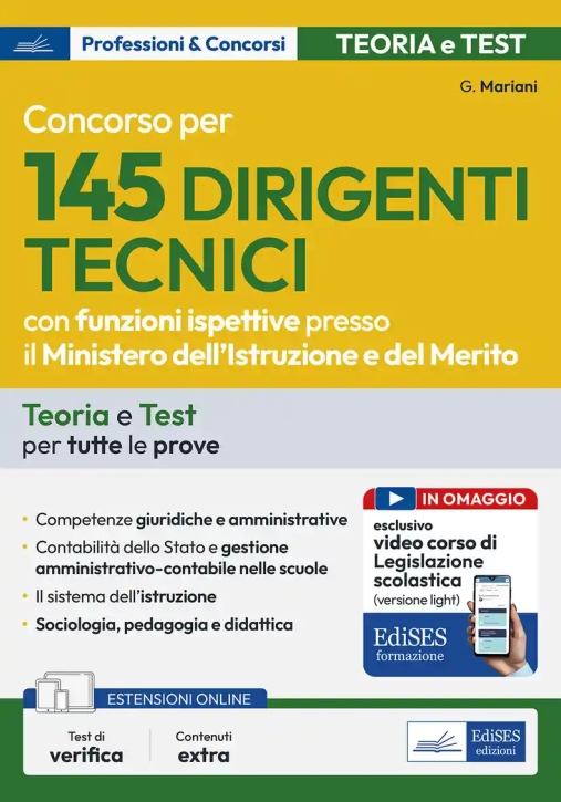 Immagine 0 di Dirigente Tecnico - Ministero Istruzione - Manuale + Quiz