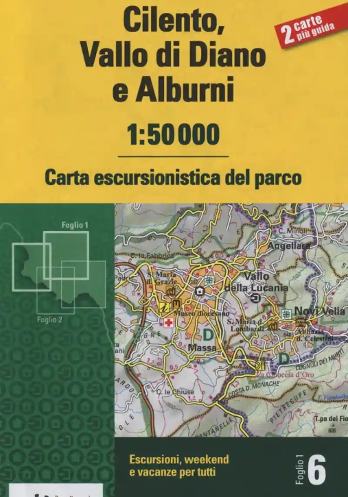Immagine 0 di Cilento, Vallo Di Diano E Alburni 1:50.000. Carta Escursionistica Del Parco. Con Libro: Guida Del Pa