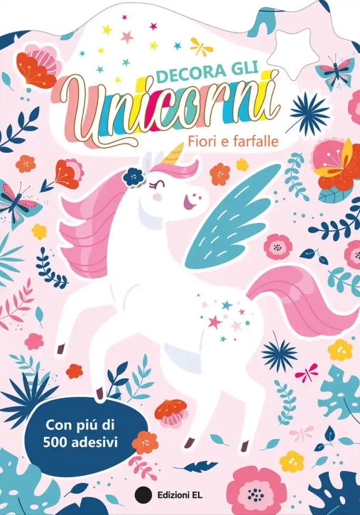 Immagine 0 di Decora Gli Unicorni - Fiori E Farfalle