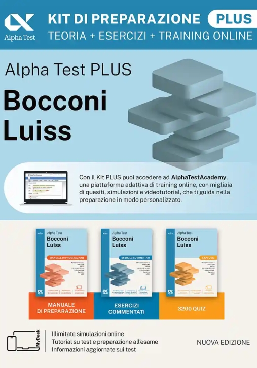 Immagine 0 di Bocconi E Luiss - Kit 3v Plus Di Preparazione