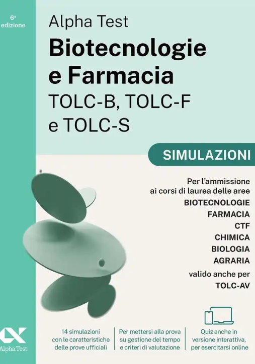 Immagine 0 di Biotecnologia E Farmacia Tolc - B/f/s - Simulazioni