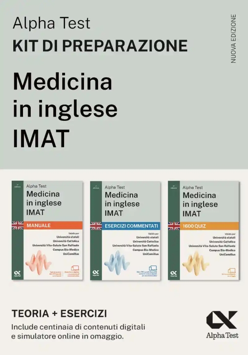 Immagine 0 di Alpha Test. Medicina In Inglese. Imat. Kit Di Preparazione