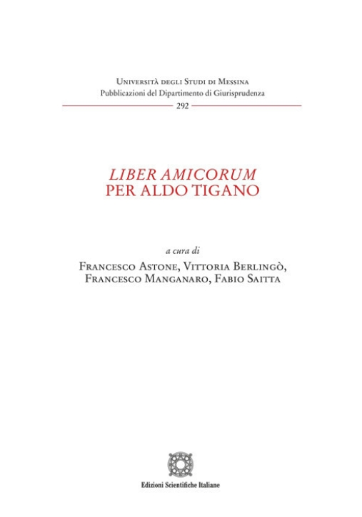 Immagine 0 di Liber Amicorum Per Aldo Tigano