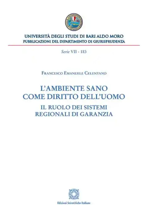 Immagine 0 di Ambiente Sano Come Diritto Del