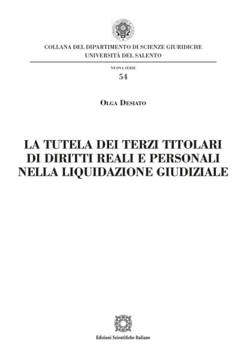 Immagine 0 di Tutela Dei Terzi Titolari Diri