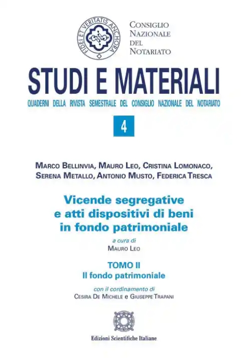 Immagine 0 di Vicende Segregative Atti Dispo