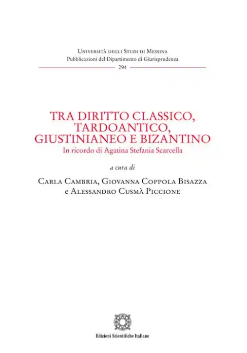 Immagine 0 di Tra Diritto Classico Tardoanti