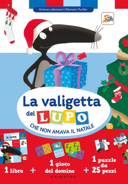 Immagine 0 di Valigetta Del Lupo Che Non Amava Il Natale. Amico Lupo. Con Gioco Del Domino. Con Puzzle (la)