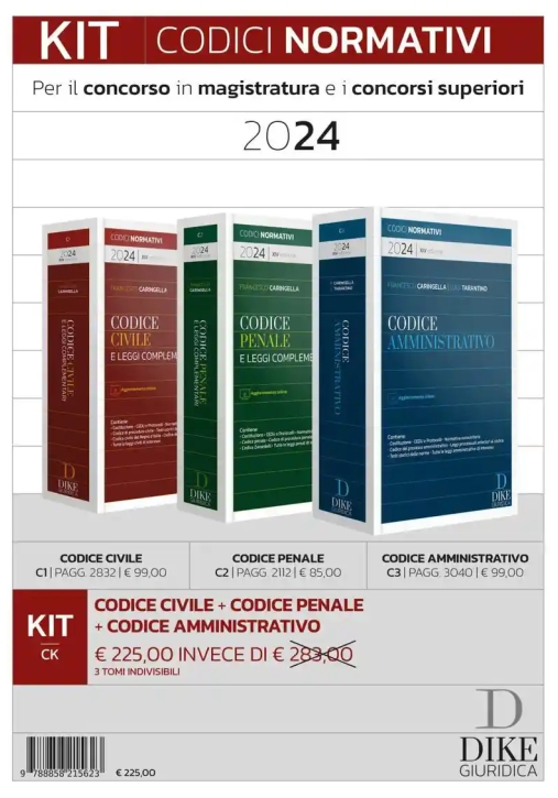 Immagine 0 di Kit Codici Sistematici 2024 3vol