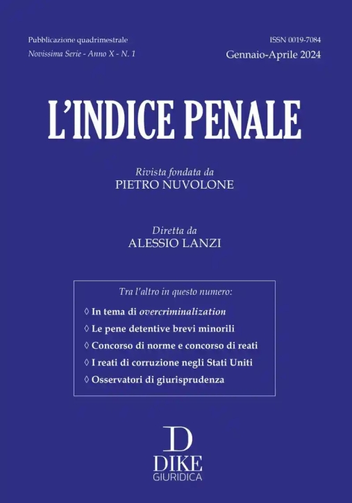Immagine 0 di Indici Penale 1-2024