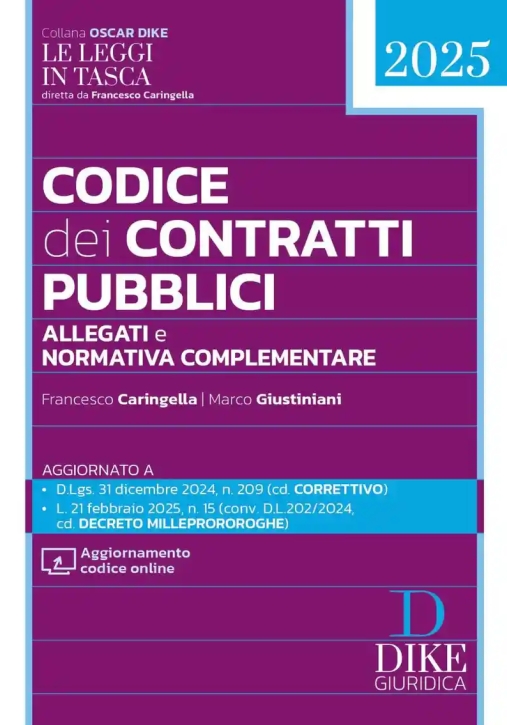 Immagine 0 di Codice Contratti Pubblici Pocket 2025