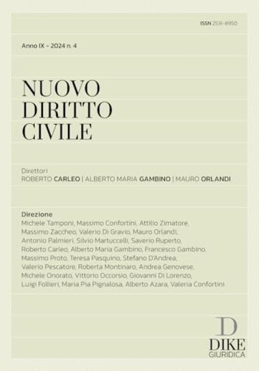 Immagine 0 di Nuovo Diritto Civile 4-2024