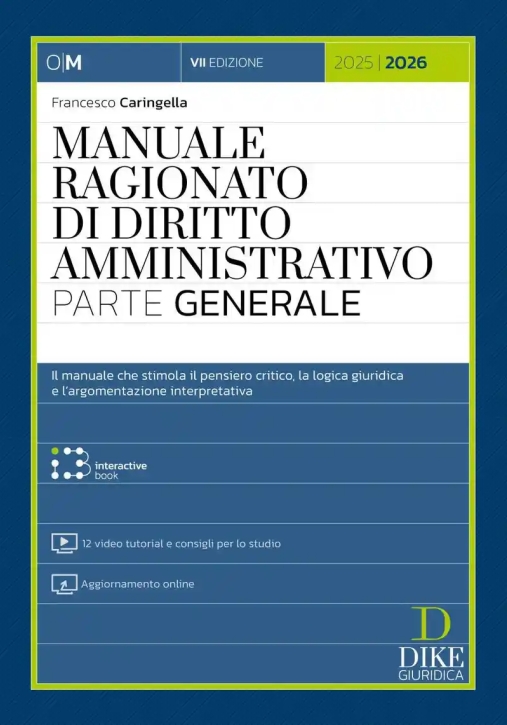 Immagine 0 di Manuale Ragionato Dir.amministrativo 25