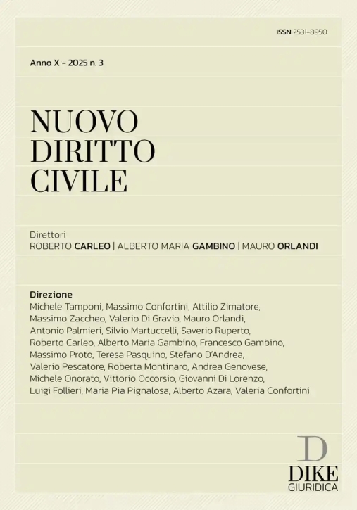 Immagine 0 di Nuovo Diritto Civile 3-2025